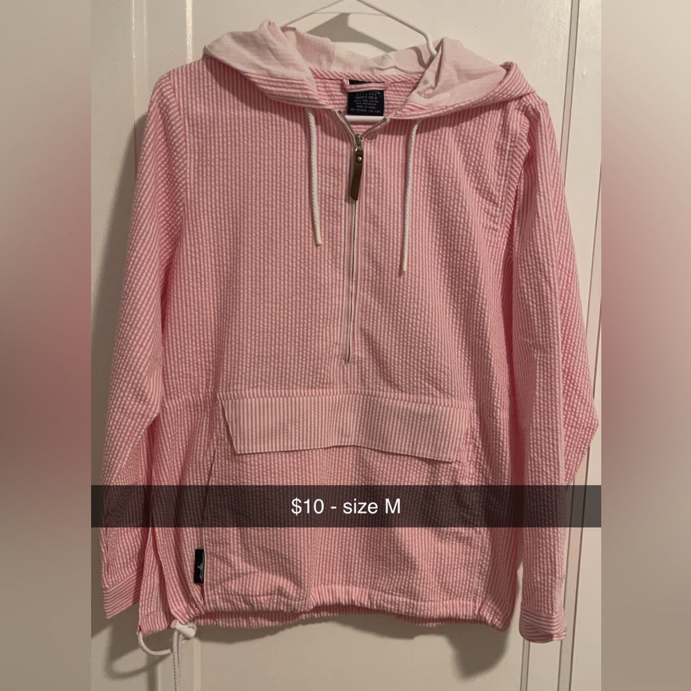 Cotton material quarter zip hooded